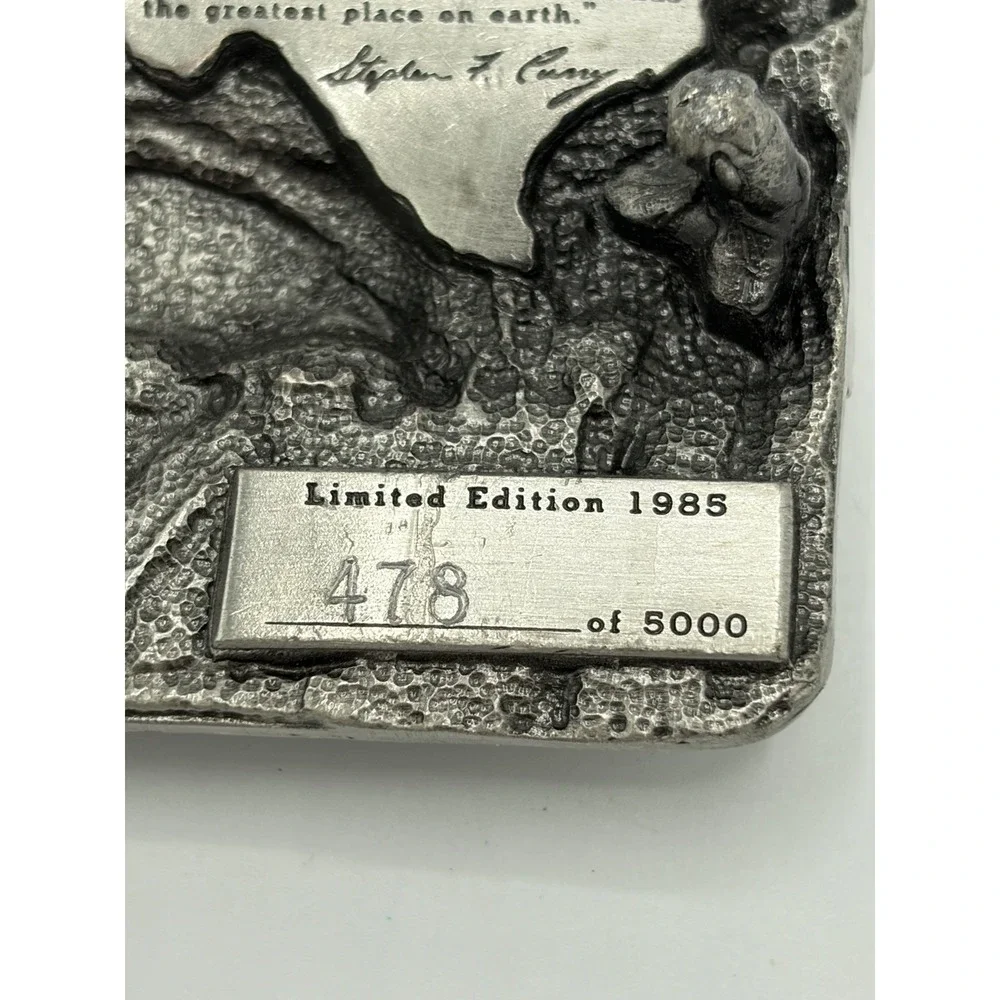 1985 Commemorative Texas‎ Belt Buckle by Arroyo Grande 478 out of 5000 USA Made
